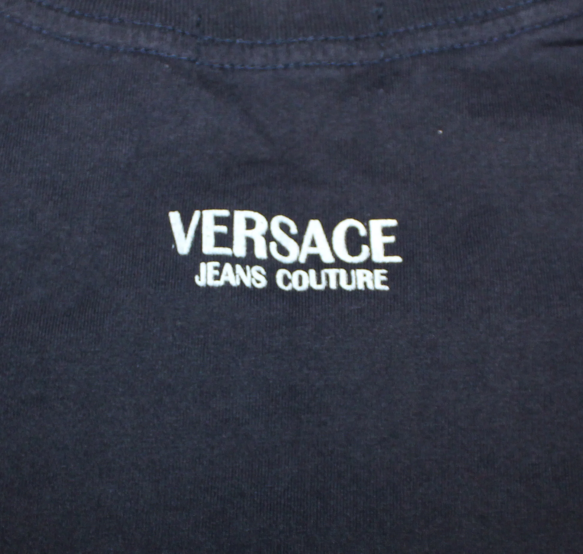 Versace Jeans Couture Navy Graphic T Shirt (Size S) — RootsBK